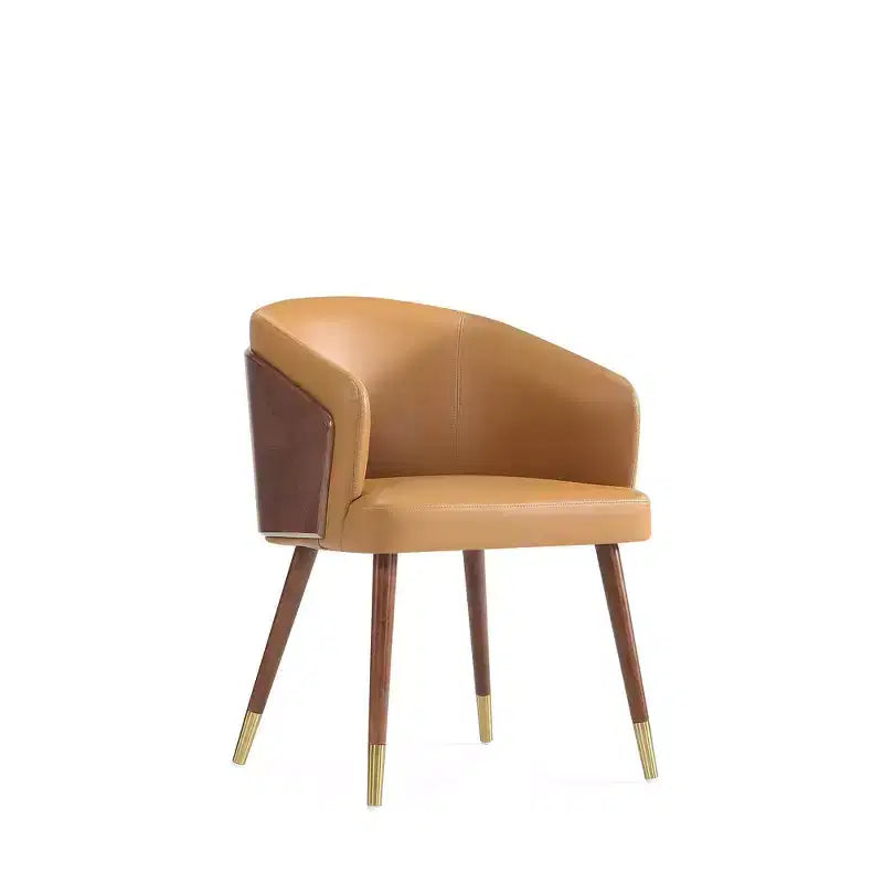 Lot de 2 chaises de salle à manger modernes Reeva en similicuir - Manhattan Comfort
