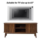 Meuble TV moderne Adam pour téléviseurs jusqu'à 65 pouces avec étagère réglable | Hulala Home