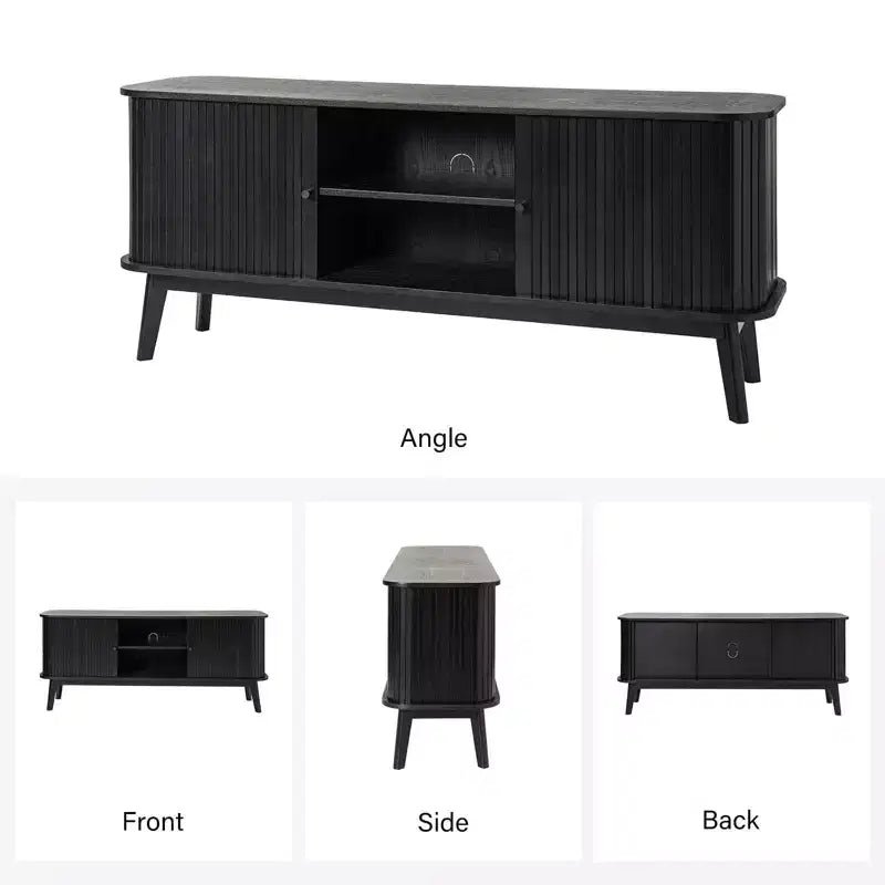 Meuble TV moderne Adam pour téléviseurs jusqu'à 65 pouces avec étagère réglable | Hulala Home