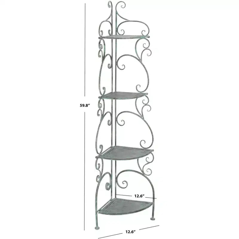 Étagère d'angle 4 niveaux Turuca - Intérieur/Extérieur - PAT5034 - Safavieh