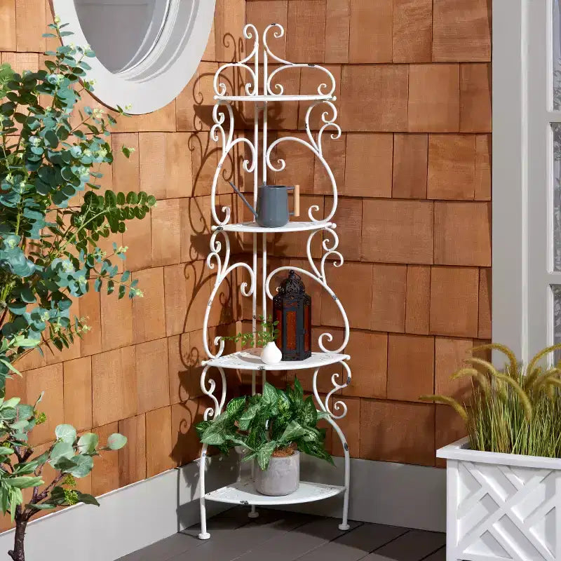 Étagère d'angle 4 niveaux Turuca - Intérieur/Extérieur - PAT5034 - Safavieh