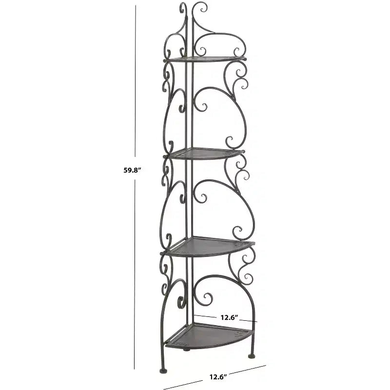 Étagère d'angle 4 niveaux Turuca - Intérieur/Extérieur - PAT5034 - Safavieh