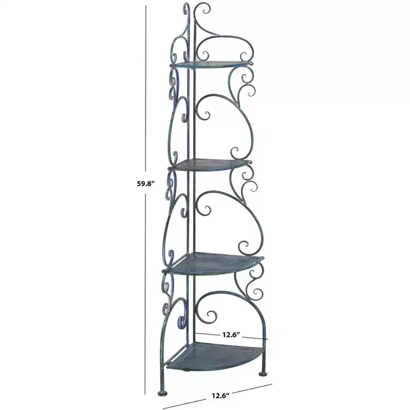 Étagère d'angle 4 niveaux Turuca - Intérieur/Extérieur - PAT5034 - Safavieh