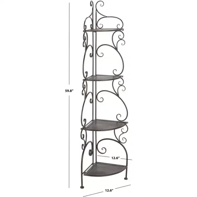Étagère d'angle 4 niveaux Turuca - Intérieur/Extérieur - PAT5034 - Safavieh