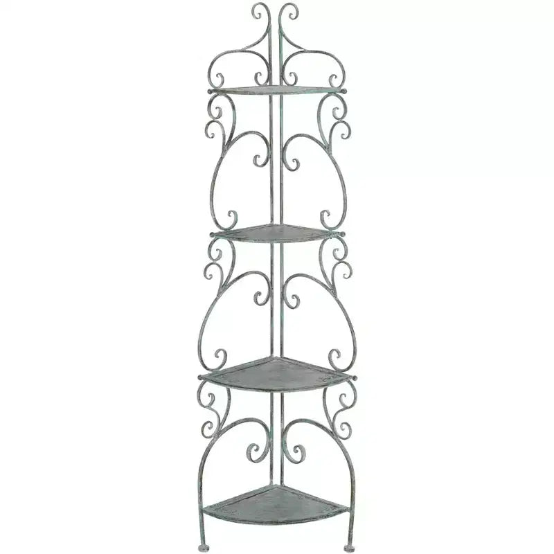 Turuca 4 Tier Corner Shelf - Indoor/Outdoor - PAT5034 - Safavieh