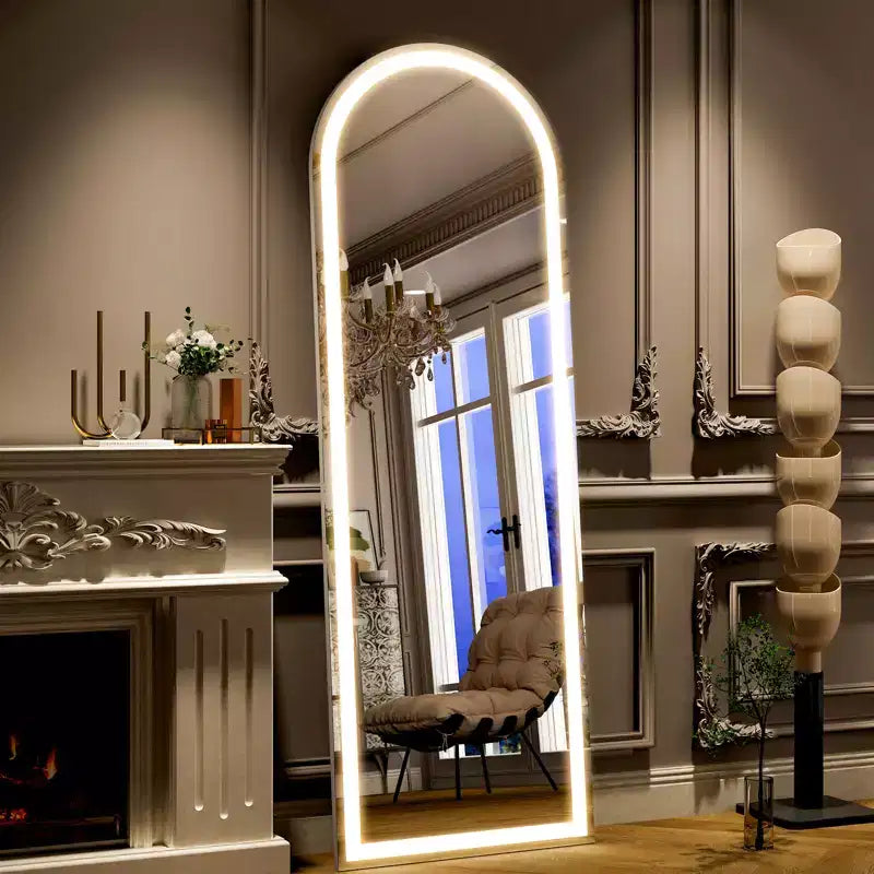 BEAUTYPEAK Rectangle With Rounded Top Full Length Mirrors