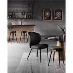 VASAGLE Collection EKHO - Lot de 2 tabourets de bar, tabourets de cuisine, tabourets de petit-déjeuner, cuir synthétique avec coutures, hauteur 63 cm