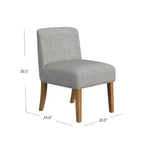 Chaise de salle à manger rembourrée - HomePop