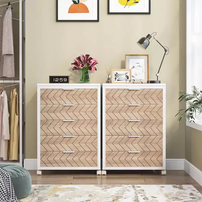 Commode de rangement à 5 tiroirs Tribesigns