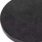 Table d'appoint ronde Uttermost Bead 10 en marbre noir