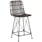 Minerva Tabouret de comptoir en osier (Lot de 2) - WIK6509 - Safavieh