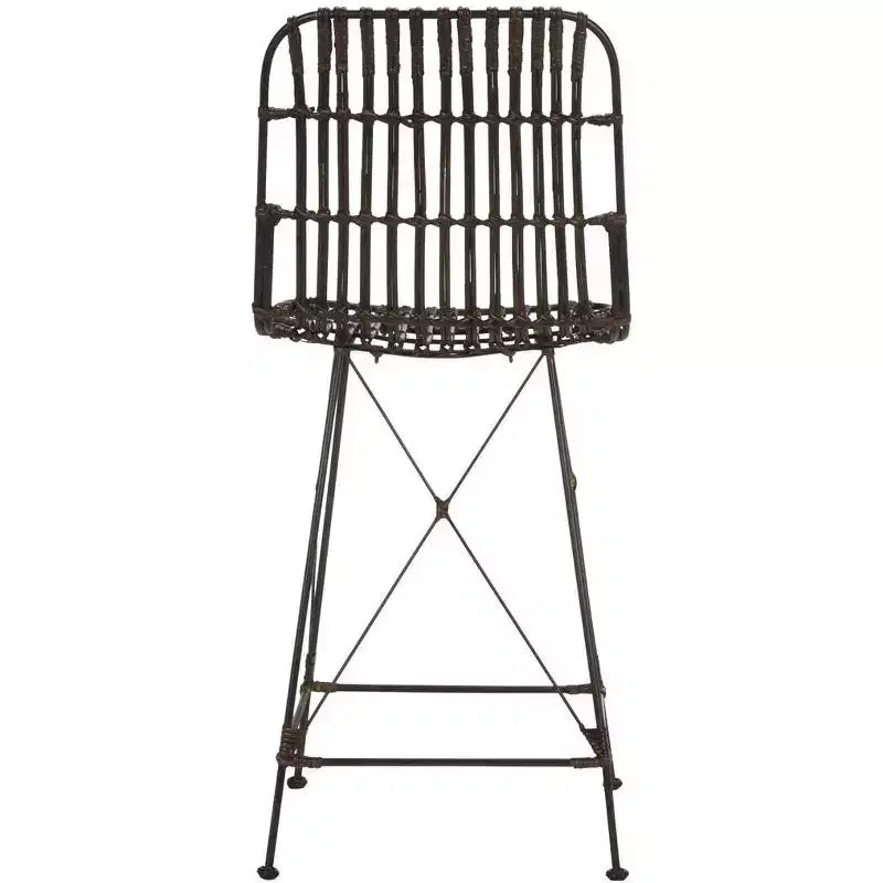 Minerva Tabouret de comptoir en osier (Lot de 2) - WIK6509 - Safavieh