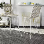Minerva Tabouret de comptoir en osier (Lot de 2) - WIK6509 - Safavieh