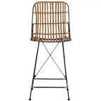 Minerva Tabouret de comptoir en osier (Lot de 2) - WIK6509 - Safavieh