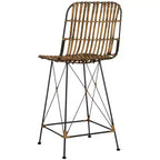 Minerva Tabouret de comptoir en osier (Lot de 2) - WIK6509 - Safavieh