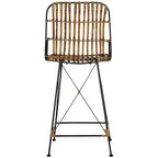 Minerva Tabouret de comptoir en osier (Lot de 2) - WIK6509 - Safavieh