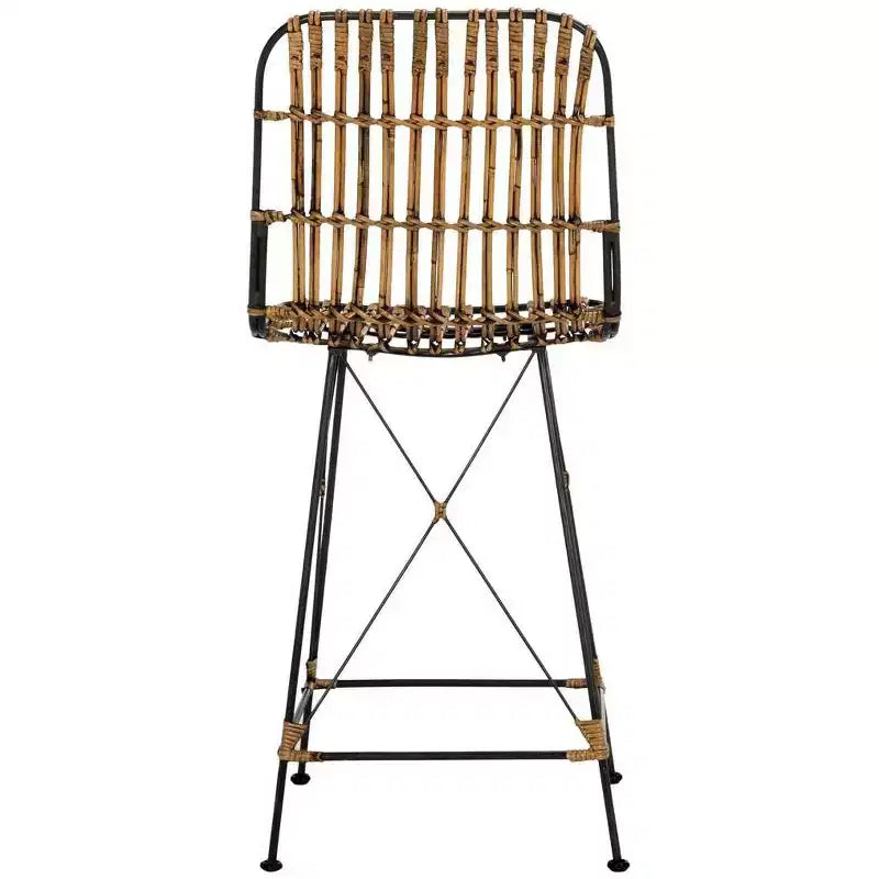 Minerva Tabouret de comptoir en osier (Lot de 2) - WIK6509 - Safavieh
