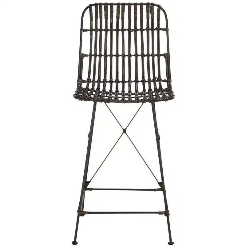 Minerva Tabouret de comptoir en osier (Lot de 2) - WIK6509 - Safavieh