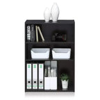 Furinno Basic Étagère de rangement à 3 cubes pour tout espace nécessitant une organisation, Noyer foncé