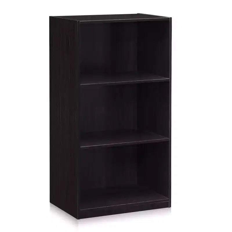 Furinno Basic Étagère de rangement à 3 cubes pour tout espace nécessitant une organisation, Noyer foncé
