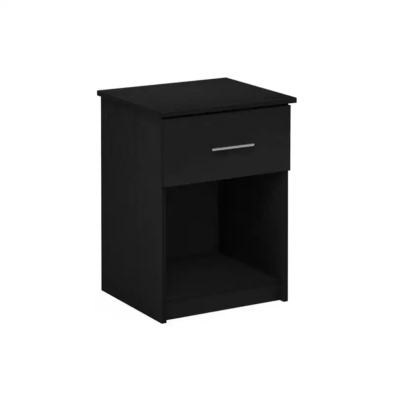Table de Chevet Furinno Mid-Century avec Tiroir et Rangement Ouvert, Americano