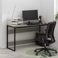 Furinno Modern 52 Wide Computer Desk Metal Frame Writing Study Laptop Table Home Office Workstation,French Oak Grey