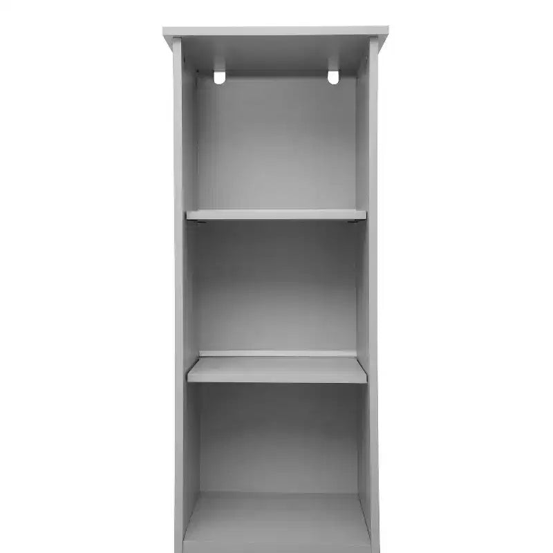 Meuble de rangement haut de salle de bain Flash Furniture Vega avec porte, étagère intérieure réglable et étagères supérieures ouvertes