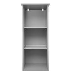 Meuble de rangement haut de salle de bain Flash Furniture Vega avec porte, étagère intérieure réglable et étagères supérieures ouvertes