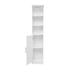 Meuble de rangement haut de salle de bain Flash Furniture Vega avec porte, étagère intérieure réglable et étagères supérieures ouvertes