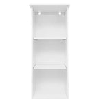 Meuble de rangement haut de salle de bain Flash Furniture Vega avec porte, étagère intérieure réglable et étagères supérieures ouvertes