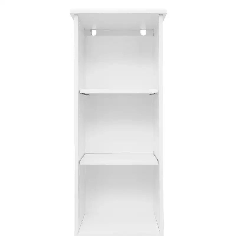 Meuble de rangement haut de salle de bain Flash Furniture Vega avec porte, étagère intérieure réglable et étagères supérieures ouvertes