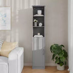 Meuble de rangement haut de salle de bain Flash Furniture Vega avec porte, étagère intérieure réglable et étagères supérieures ouvertes