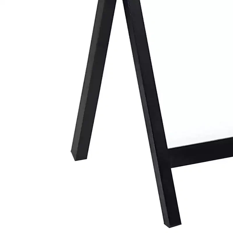 PJ Wood Ensemble de 6 tables pliantes polyvalentes en bois massif noir pour plateau-repas, snack ou bureau