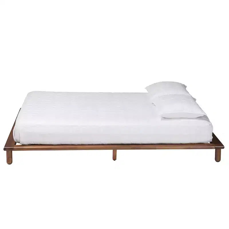 Baxton Studio Alivia Cadre de lit en bois Noyer brun