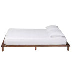 Baxton Studio Alivia Cadre de lit en bois Noyer brun