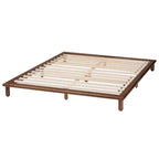 Baxton Studio Alivia Cadre de lit en bois Noyer brun