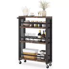 Lantine 4-Tier Slim Rolling Cart