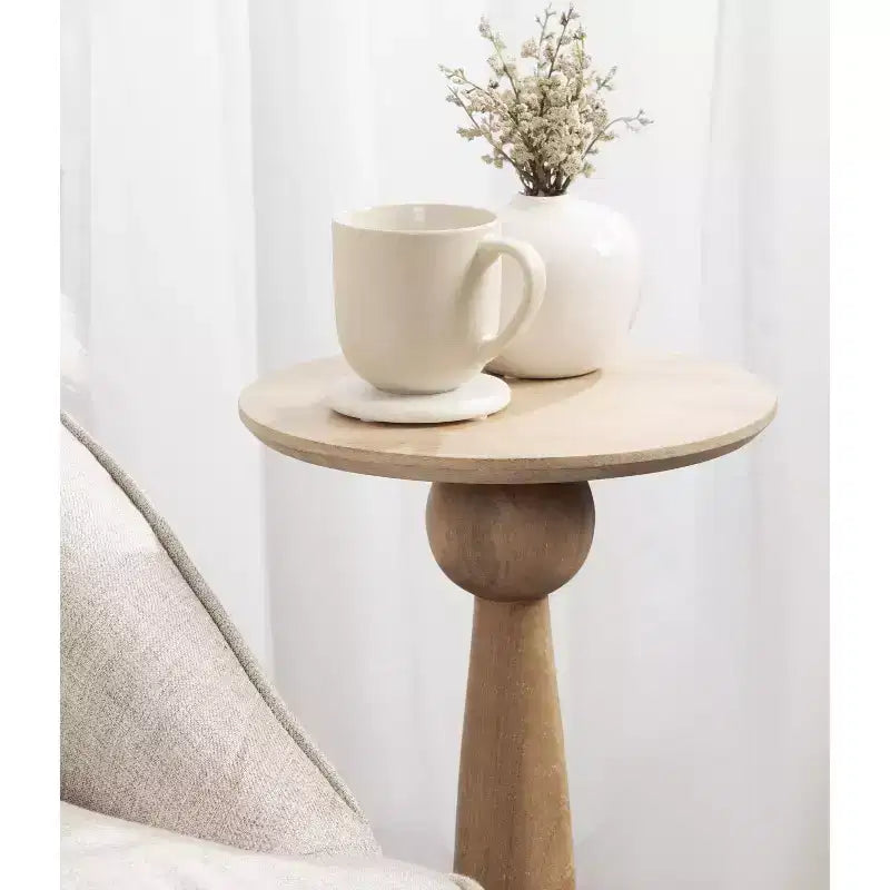 Table d'appoint ronde Jakob par Kate and Laurel