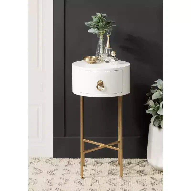 Table d'appoint ronde Glam Decklyn Kate and Laurel