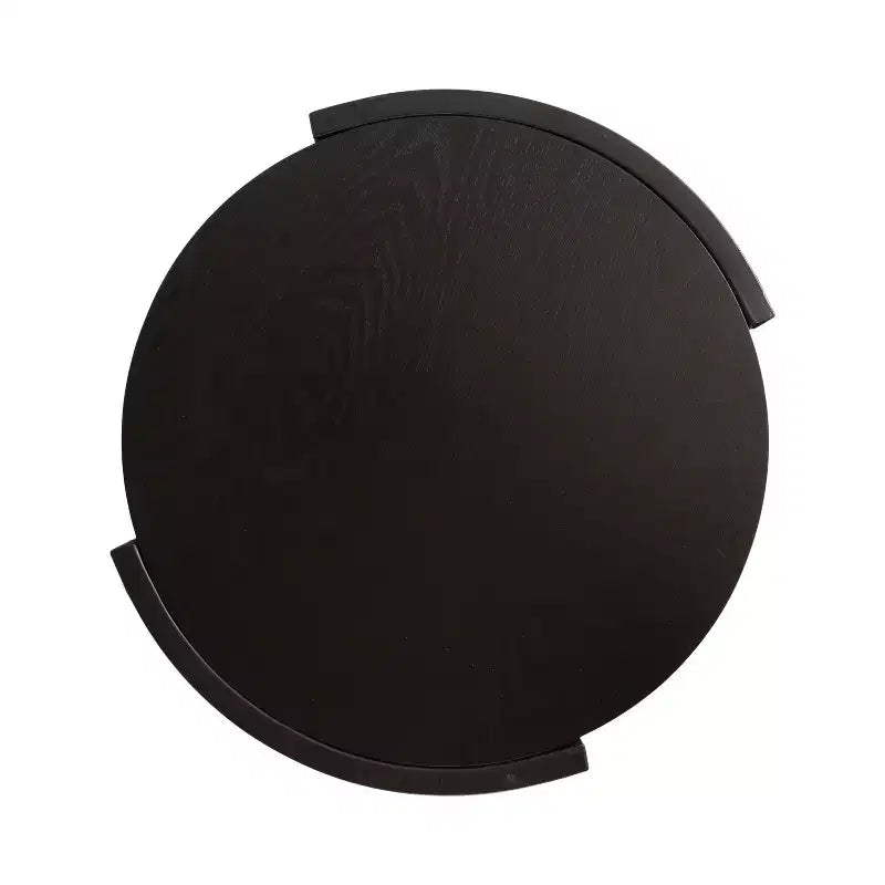 Table d'appoint ronde Urso en bois et métal, 16x15x25, noire, par Kate and Laurel