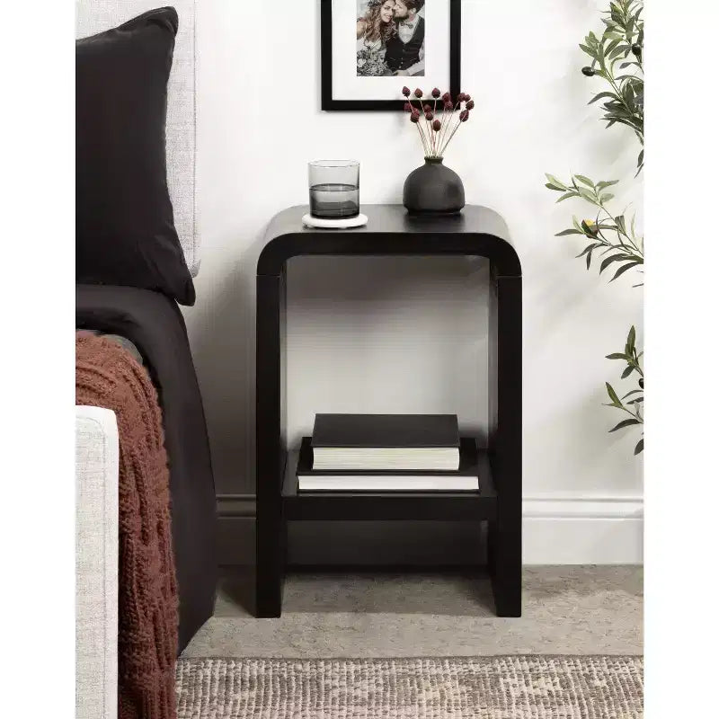 Table d'appoint Kate and Laurel Reddy Radius Arch, 16x12x24, noire