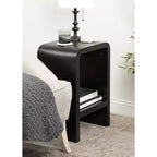 Table d'appoint Kate and Laurel Reddy Radius Arch, 16x12x24, noire