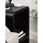 Table d'appoint Kate and Laurel Reddy Radius Arch, 16x12x24, noire
