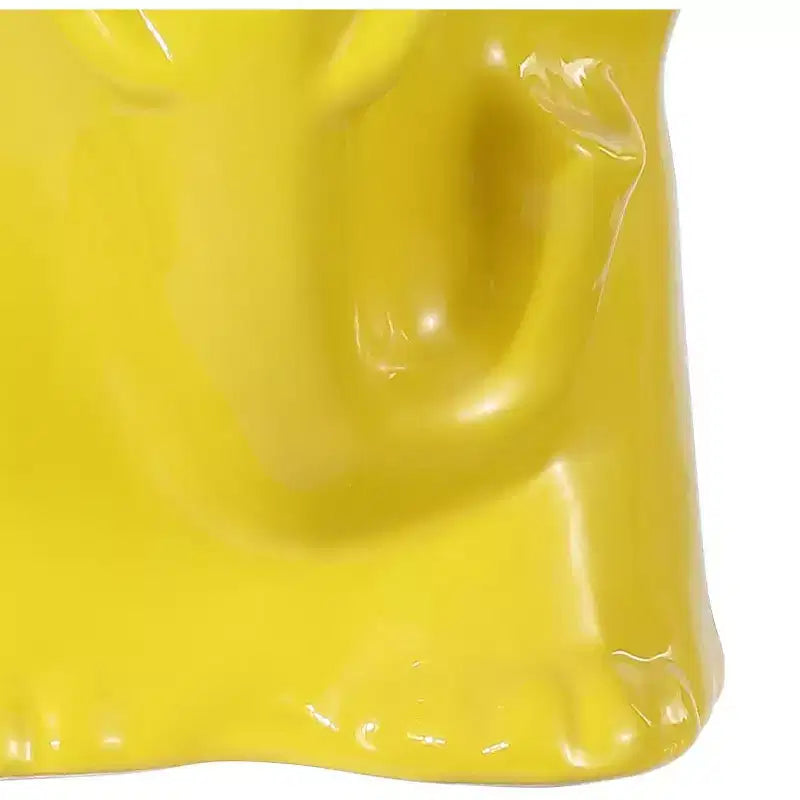 JONATHAN Y Orla 18,5" Tabouret de jardin/table d'appoint en céramique éléphant bohème moderne