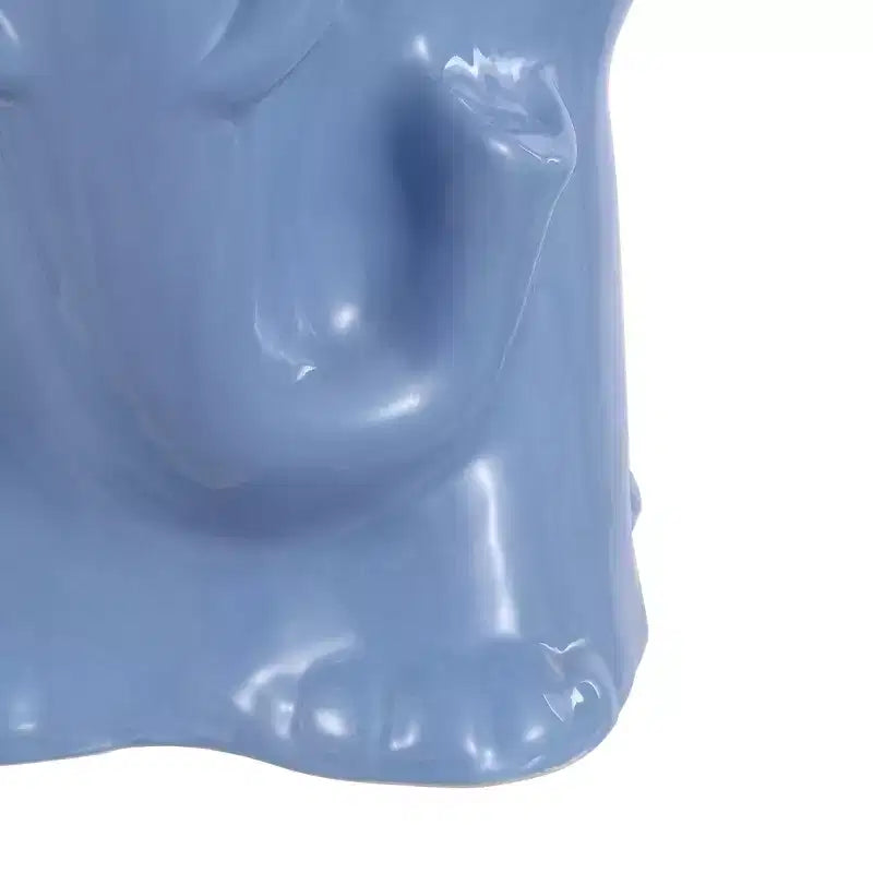 JONATHAN Y Orla 18,5" Tabouret de jardin/table d'appoint en céramique éléphant bohème moderne
