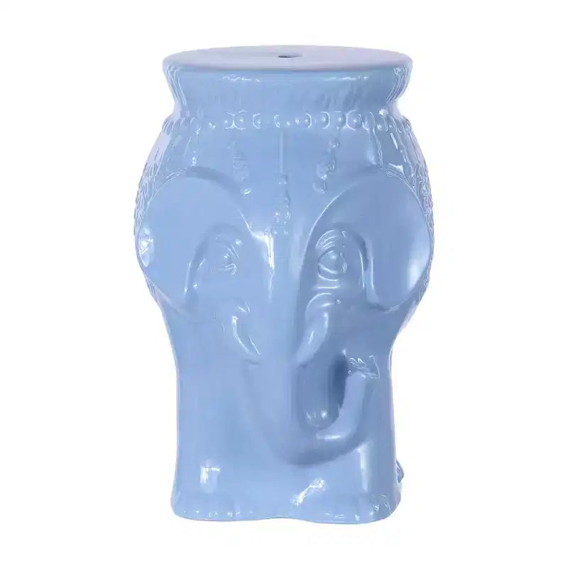 JONATHAN Y Orla 18.5 Modern Bohemian Elephant Ceramic Garden Stool/Accent Table