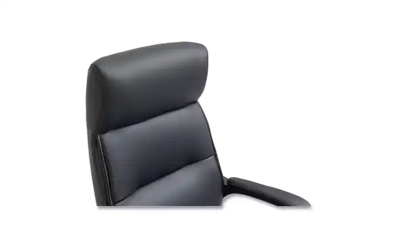 Alera Alera Oxnam Series Chaise de travail à dossier haut, supporte jusqu'à 125 kg, hauteur d'assise de 44,6 à 54,3 cm, assise/dossier noir, base noire