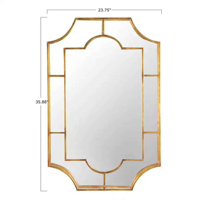 Miroir mural encadré en métal vintage de Storied Home