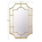 Miroir mural encadré en métal vintage de Storied Home