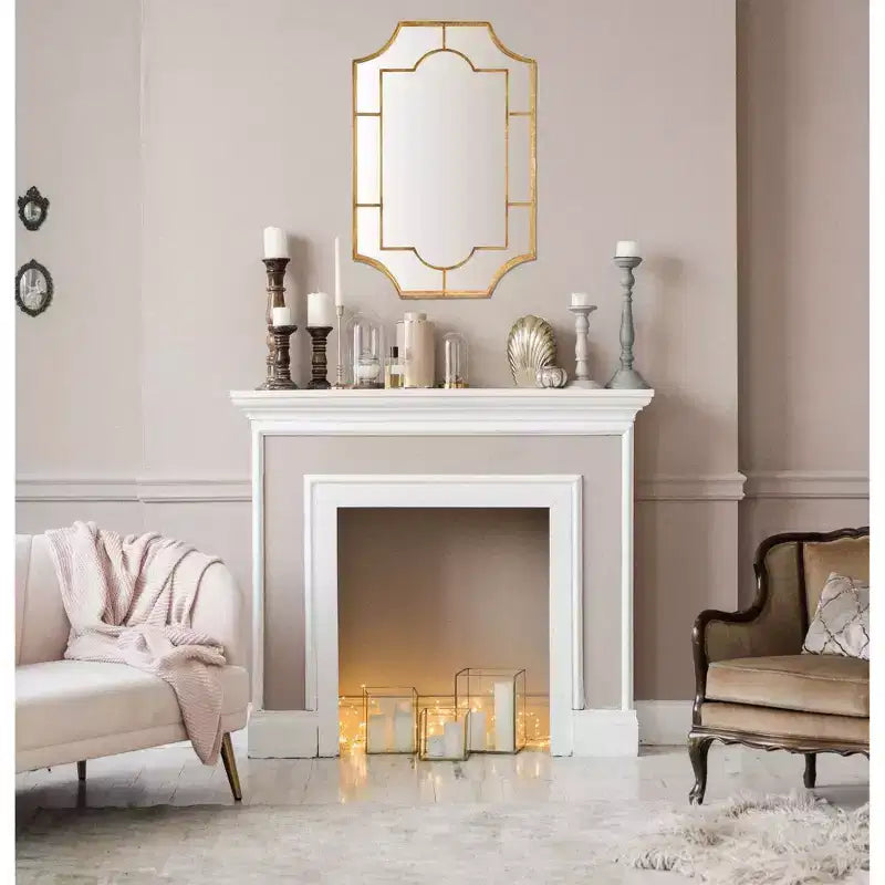 Miroir mural encadré en métal vintage de Storied Home